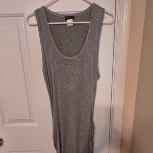Tank Dress With Ruching - Size Medium
